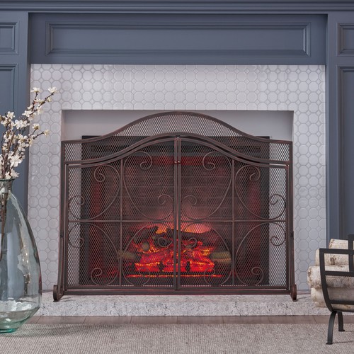 Fireplace screen h x - fireplace,