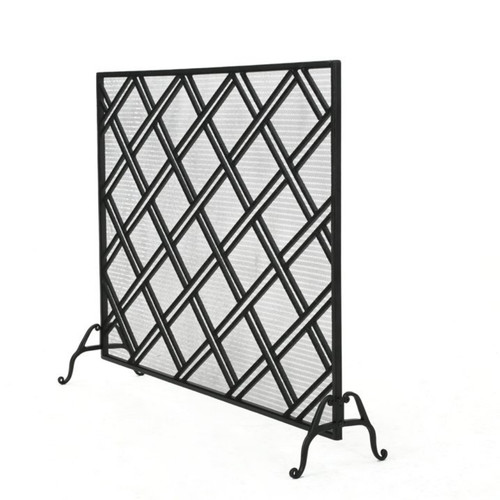 Fireplace screen with iron - fireplace,